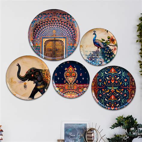 Buy IT2M Vintage Maharaja Art Metal Wall Plates for Wall and Home Décor ...