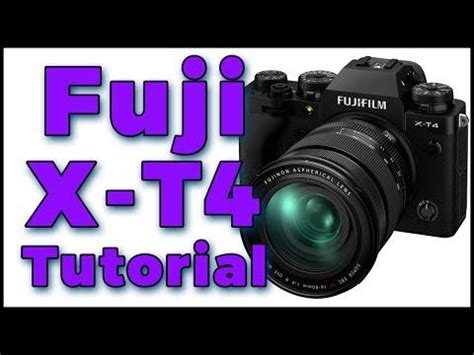 Fuji XT4 Tutorial for Beginners 的图像结果