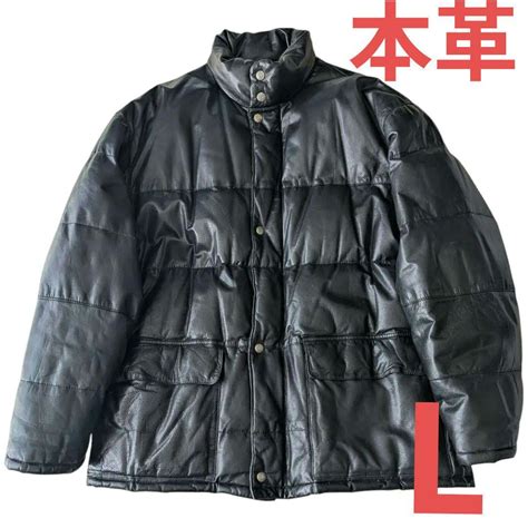 美品☆G.M.T オールレザー ダウンジャケット本革 牛革 L - メルカリ