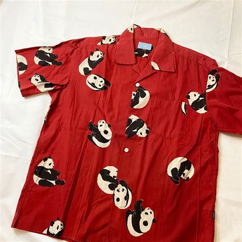 POWDER panda pattern cotton shirt | NOIR ONLINE
