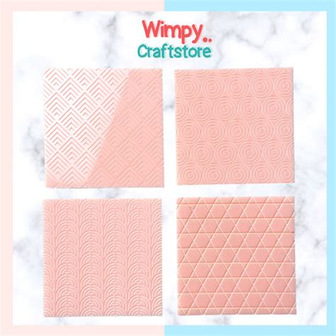 Jual Texture Tiles Stamp Cetakan Motif Fondant Clay Coklat Kue Sheet 29 ...