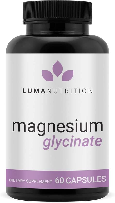 Luma Nutrition Magnesium Glycinate 1000mg - Pure India | Ubuy