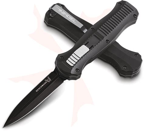 Benchmade 3300BK Infidel Dagger AUTO OTF Knife 3.95" D2 Black Double ...