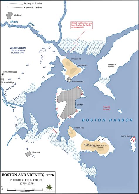 Map of the Siege of Boston 1776