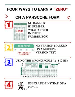 Fillable Online utsa pen on parscore form Fax Email Print - pdfFiller