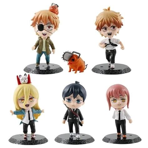 Kawaii Kart | Chainsaw Man Chibi Figures - Set of 6 - Set A | Cute and ...