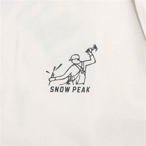 snow peak Foam Printed L/S T shirt Snow Peak White 23FA-I（スノーピーク フォーム ...
