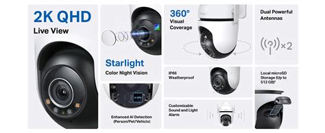 Buy Tapo C520WS 2K QHD 4MP Outdoor Pan/Tilt Security Smart Wi-Fi Camera ...