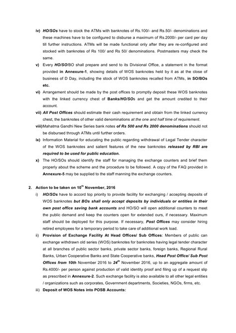 Withdrawal of Legal Tender Character of existing Rs 500/- and Rs 1,000 ...