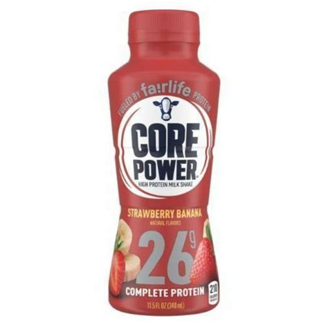 fairlife Core Power Strawberry Banana Protein Milk Shake (11.5 fl oz ...