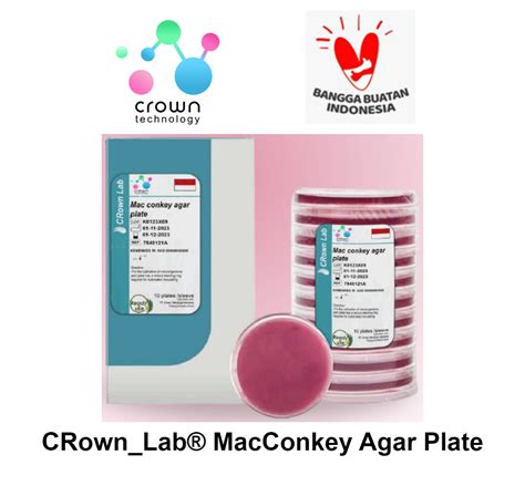 CRown_Lab® MacConkey Agar Plate