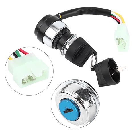 Buy 5 Wire 5 Pin Ignition Key Switch Start Lock for Most 50-250CC ...