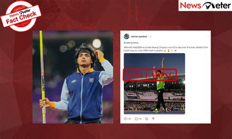 Fact Check: Misleading claim about Pakistan’s Arshad Nadeem breaking ...