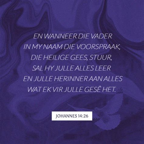 JOHANNES 14:26 en wanneer die Vader in my Naam die Voorspraak, die ...