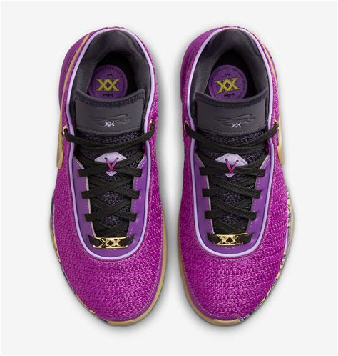 Nike Zoom LeBron 20 GS Vivid Purple Metallic Gold Solar Flare FD0207 ...