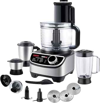 INALSA Food Processor with Mixer Grinder Juicer (INOX 1200)|1200 W ...