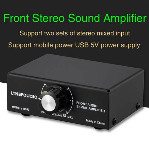 Front Stereo Sound Amplifier Headphone Speaker Amp... - Grandado