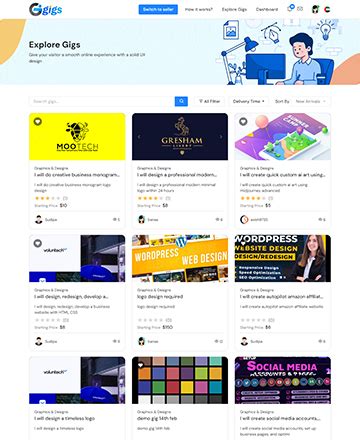 Fiverr Clone Script | Build An Open-Source Freelance Marketplace | 1GIGs