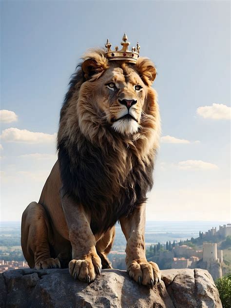 Aslan Crowned - A4 Print - Etsy Canada | Lions photos, Lion images, Narnia