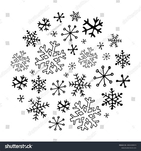 Snowflake Simple Drawing
