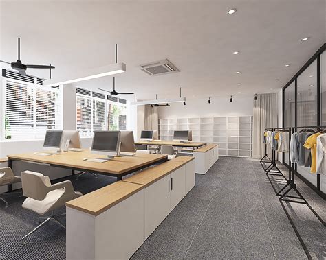 150平方工业风办公室装修设计案例效果图_岚禾办公空间设计