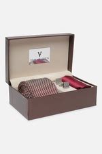 Buy Men Maroon Party Tie Pocket Square And Cufflink Online - 40019294 ...