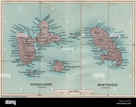 Map french indies french caribbean hi-res stock photography and images ...