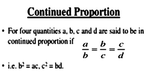 Continued Proportion - Assignment Point
