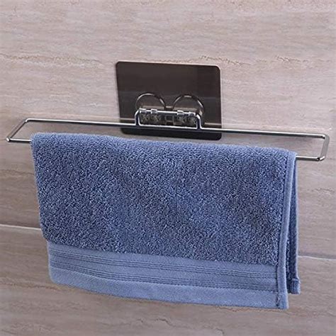 HITSHREE Self Adhesive Plastic Wall Mounted Napkin Towel Holder Stand ...
