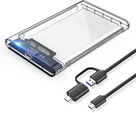 ZEBRONICS CSH01 2.5 SATA SSD Enclosure with Transparent case, Type C 3. ...