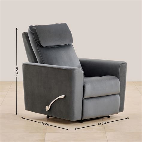 Buy Polaris Velvet 3+2+1 Seater Recliner Set - Grey from Home Centre at ...