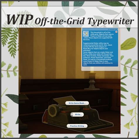 Image result for Sims 4 Typewriter Computer