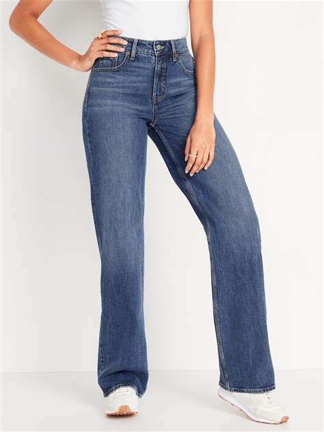Mid-Rise Wide-Leg Jeans for Women | Old Navy