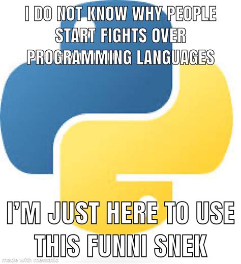 Are there any problems with python i should know? : r/ProgrammerHumor - problems with python