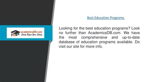 Best Education Grad Programs 的图像结果