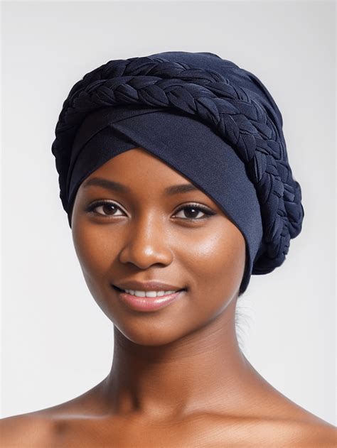 Novo Estilo Europeu e Americano Chapéu de Turbante Muçulmano Trançado ...