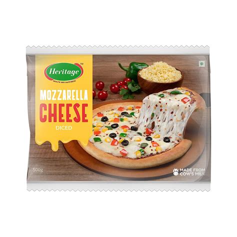 Heritage Mozzarella Cheese, 500 g : Amazon.in: Grocery & Gourmet Foods
