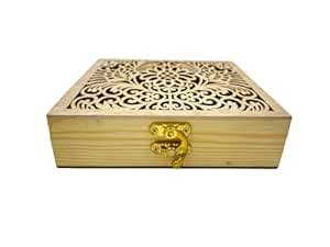 Buy SUGARCRAFTS BOX CO Wooden Storage Box for storing napkins ...
