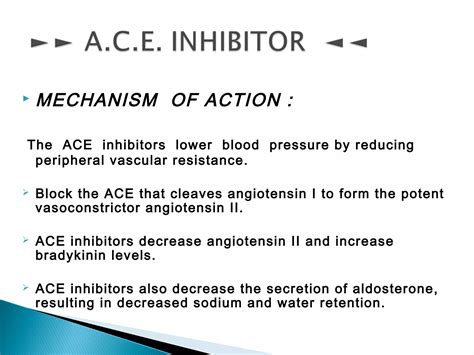 Ace inhibitor | PPT