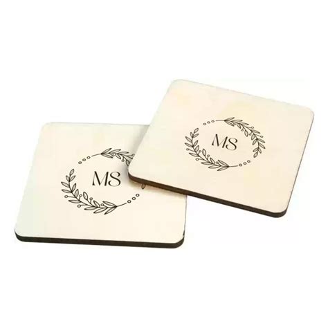 Premium Wooden Coasters | Rustic Charm & Durability| print-on-click.in
