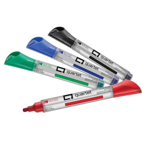 Quartet Glass Board Dry-Erase Whiteboard Markers, Bullet Tip, Assorted ...
