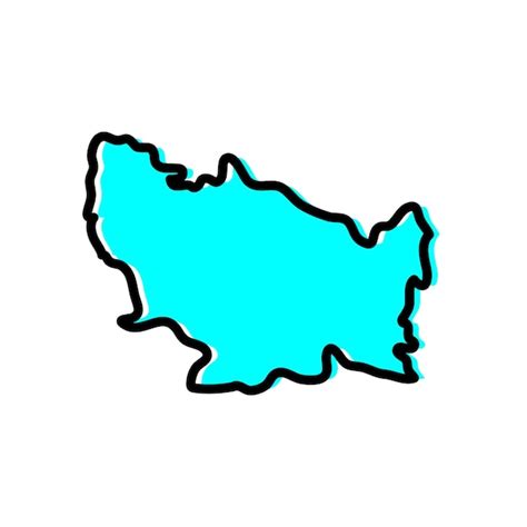 Nuble region of chile vector map illustration | Premium Vector