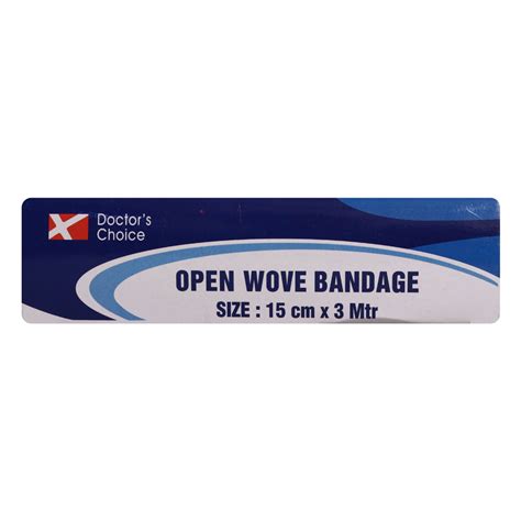 Doctor's Choice Wove Bandage 15 cm x 3 m, 10 Count Price, Uses, Side ...