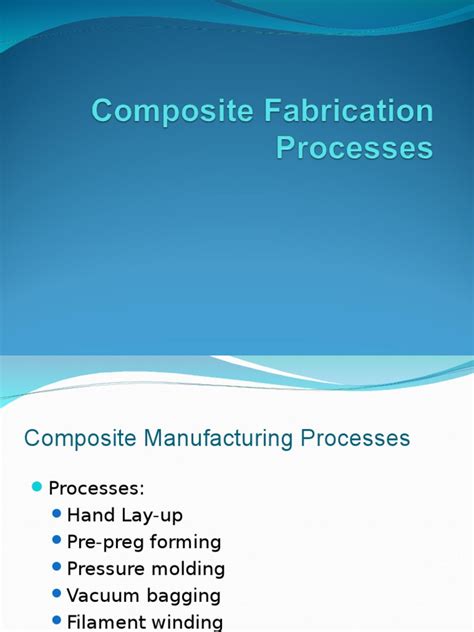 Composite Manufacturing Process 的图像结果
