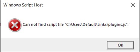Image result for Windows Scripting Host Cannot Find Script Files