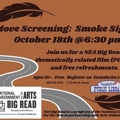MOVIE SCREENING: SMOKE SIGNALS: NEA Big Read Nacogdoches, Nacogdoches ...
