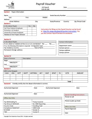 Payroll Voucher Form - Blank Fillable Template | Fill Out, Print ...