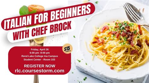Italian Cooking for Beginners, Rend Lake College Community & Corporate ...