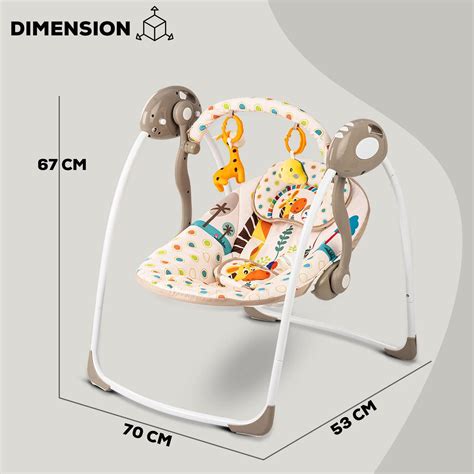 Baybee Amea Automatic Electric Baby Swing Cradle with 2 Position Recli ...