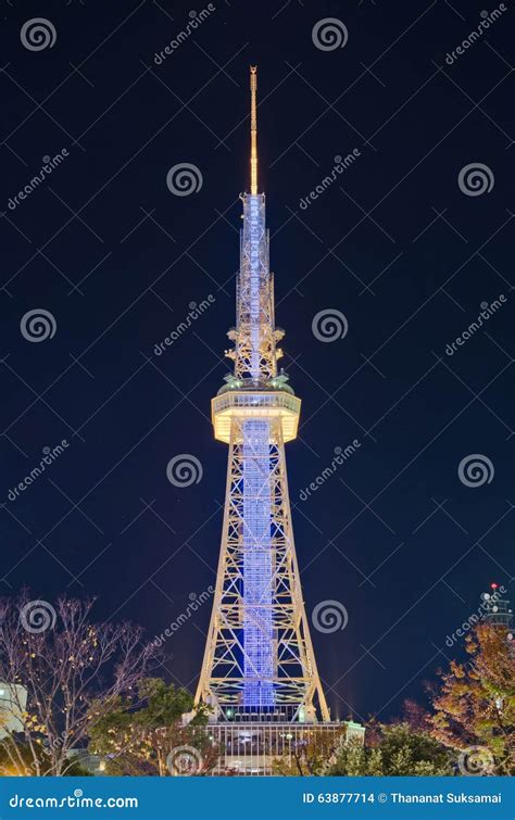 Nagoya TV Tower. editorial stock image. Image of asian - 63877714